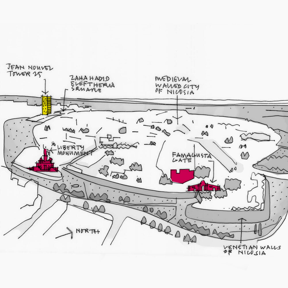 Cyprus Studio Sketch Map