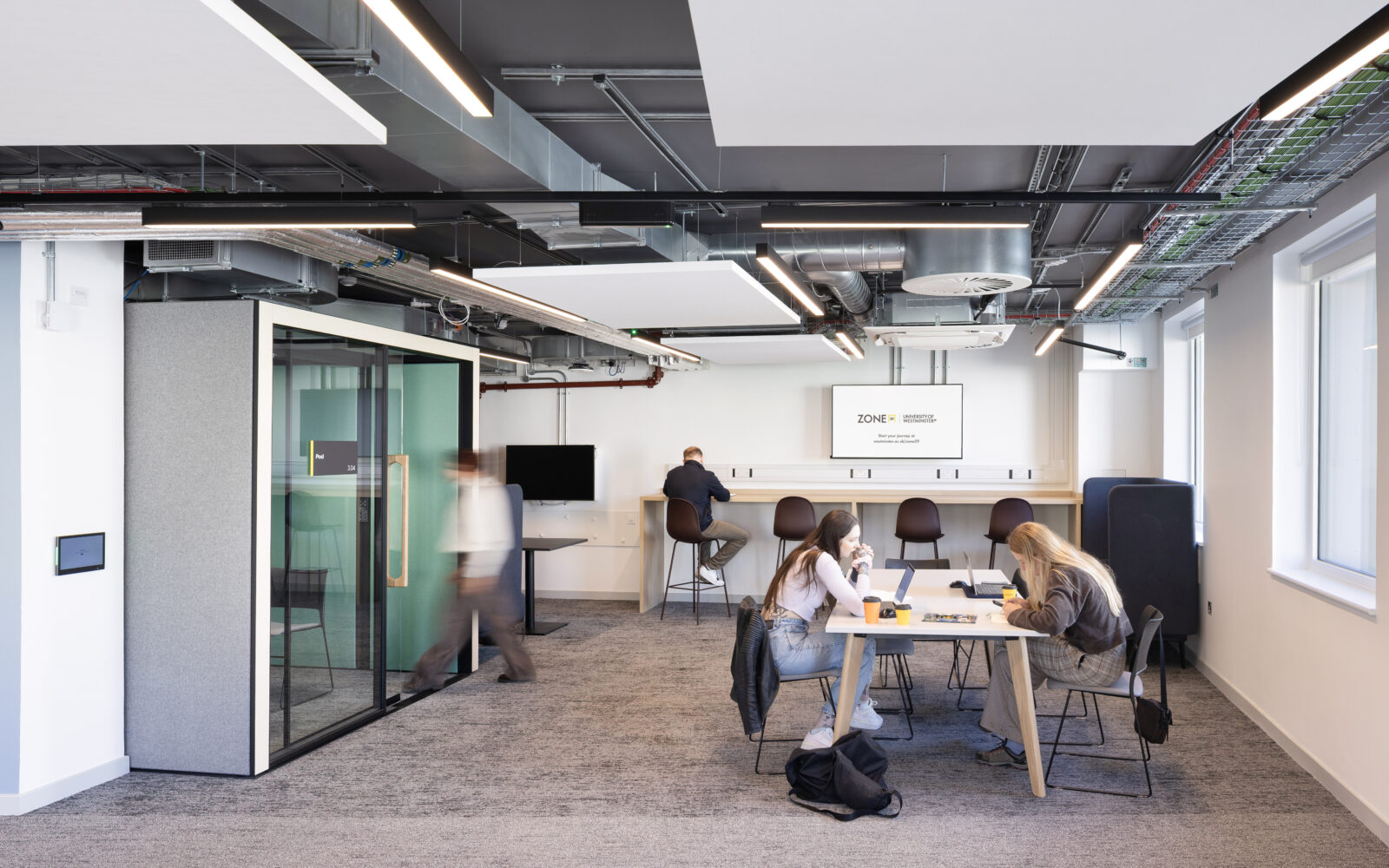 Internal co-working space at Zone29