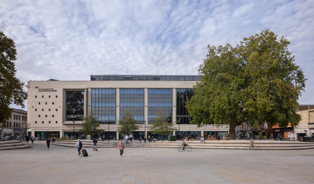 External image of City Campus in the centre of Gloucester.